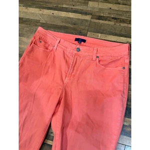 NYDJ Womens Jeans Size 10 Coral Colored Jeans Comfort Stretch Denim - Picture 1 of 10
