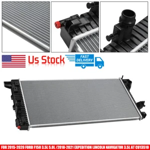 Aluminum Radiator For Ford F-150 F150 Expedition Lincoln Navigator 2.7 3.5L/5.0L - Picture 1 of 10