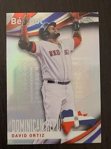 2021 Topps Chrome David Ortiz Beisbol #B-2 Red Sox ๐ HOF - Picture 1 of 2