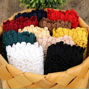 10.5CM DIY Creuse Dentelle Bordure Ruban Tissu Crafts Vêtement Couture Décor Par - Foto 1 di 22