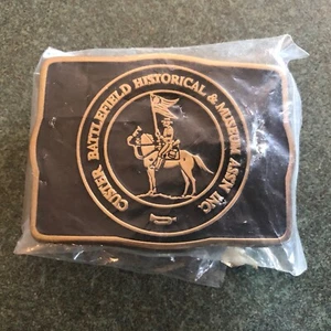 Anacortes Brass Works Custer Battlefield Historical Belt Buckle 1992 USA 478/500 - Picture 1 of 7