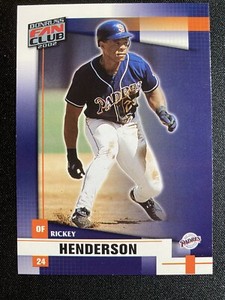 2002 Donruss Fan Club Rickey Henderson San Diego Padres #68 HOF + BONUS CARD