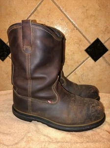 Botas de Trabajo Red Wing Marrón Cuero Puntera de Acero Talla 9 E2 ENVÍO GRATUITO - Imagen 1 de 7