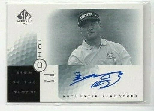 2001 UPPER DECK SP AUTHENTIC K.J. CHOI SIGN OF THE TIMES AUTO  - Image 1 of 1