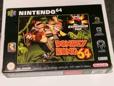 Donkey Kong 64 Nintendo 64 Boxed complete with expansion pak and tool plz read - Image 1 of 4