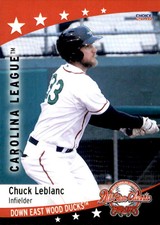 2018 Carolina League All-Stars Choice #11 Chuck Leblanc Quebec Canada Card