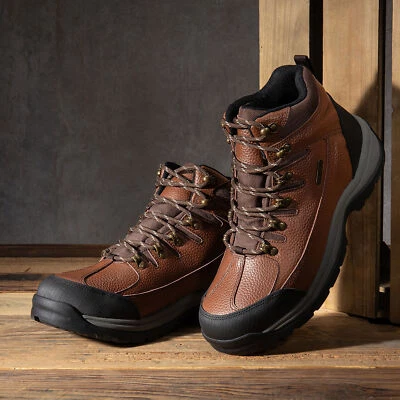 Botas de Senderismo Impermeables para Hombres Medio Tobillo Trekking Antideslizantes Zapatos al Aire Libre Foto 1 de 4