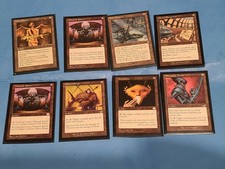 MTG Artifacts x8-Zelyon Sword,Skull Catapult,Flowstone Armor,Urza's Blueprints