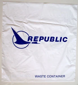 Classic Republic Airlines Plastic Bag - 20" x 19" - Imagen 1 de 1