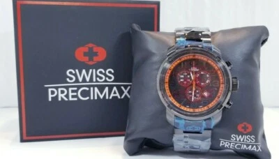 Swiss Precimax SP13016 Marauder Pro esfera negra con acero inoxidable negro nuevo en caja Foto 1 de 4