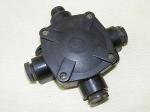 Old Distributor Socket Exposed Distributor Ap, Art Deco Loft, 4 Outlets - Picture 1 of 1