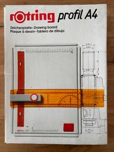 Rotring Profil Zeichenplatte A4 - Zeichenbrett mit Führungsschiene Stop-and-Go - Bild 1 von 5