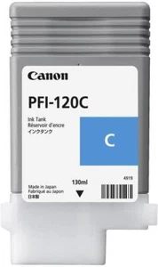 ORIGINALE CANON PFI-120C CIANO 2886C001 PER CANON IPF TM-200,TM-205,TM-300,TM-30 - Foto 1 di 1
