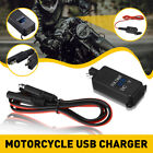 Motorcycle USB Charger Waterproof SAE to USB Cable Adapter Phone GPS Tablets