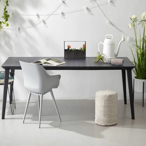 Tavolo da giardino allungabile in resina tavoli grafite allungabili esterno - Immagine 1 di 3