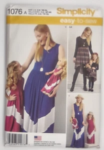 Simplicity Sewing Pattern 1076 A Size 3-8 XS-XL Uncut - Picture 1 of 5