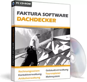Faktura Dachdecker Software Programm,Rechnungsprogramm für Handwerker,Baugewerbe - Bild 1 von 12