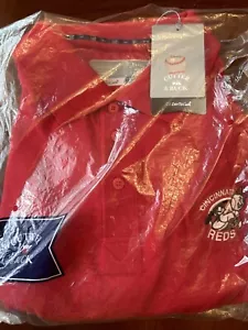 New With Tags! Cincinnati Reds Vintage MLB Golf polo shirt Red 3XL NEW - Picture 1 of 5