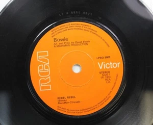 Hear! Rock French Import 45 David Bowie - Rebel Rebel / Queen Bitch On Rca - Picture 1 of 2