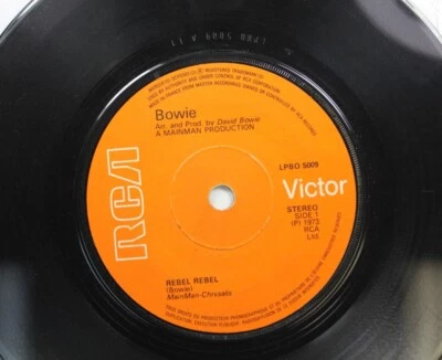 Hear! Rock French Import 45 David Bowie - Rebel Rebel / Queen Bitch On Rca - Image 1 of 2