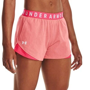 Under Armour UA Women's Medium Play Up Shorts 3.0 Running Gym Sports Pink NWT - Picture 1 of 1