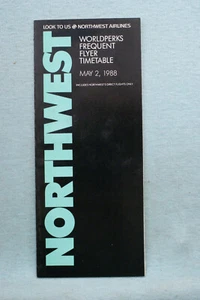 Northwest Airlines Timetable - June 11, 1988 - Bild 1 von 1