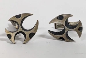 Artisan MCM Authentic OS / OLAF SKOOGFORS Sterling Silver Cufflinks Brutalism - Picture 1 of 11