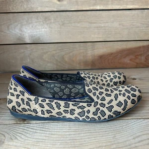 Rothys Loafers Spotted Leopard Print Slip on Womens Size 6 - Picture 1 of 10