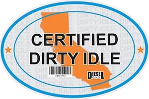 Certified Dirty Idle Sticker not Clean Idle Rollin Coal - Bild 1 von 1