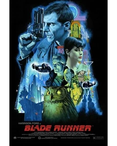 "Blade Runner" 1982 Theatrical Film Release Poster Fine Art Print - Picture 1 of 3