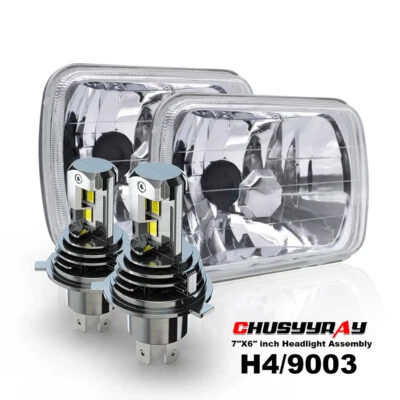 Faros LED de haz alto/bajo aptos para camionetas Ford L9000 L800 LN700 2 PIEZAS 7x6" 5x7 Foto 1 de 4