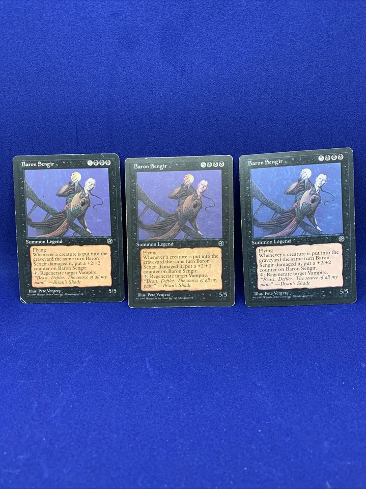 3x MTG Baron Sengir MP Homelands Magic the Gathering - Image 1 of 1