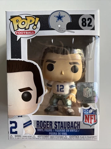 Funko POP 82 Dallas Cowboys: Roger Staubach #12 NFL Football Home Figure Cover