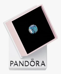 Nuevo Auténtico Pandora Azul Wavve Dije con Caja - Imagen 1 de 1