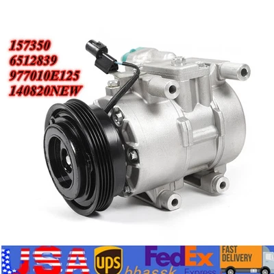 A/C Compressor +clutch For Kia Spectra Kia Spectra 2008 2009 2.0L OEM Heavy Duty - Image 1 of 4