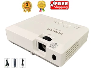 Hitachi CP-X30LWN 3LCD Projector 3200 Lumens Bright HD 4k HDMI w/Accessories - Picture 1 of 9
