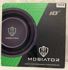 Mobiator MB-DS104 Black 10 Inch 300W RMS High Performance Car Subwoofer - Picture 1 of 11