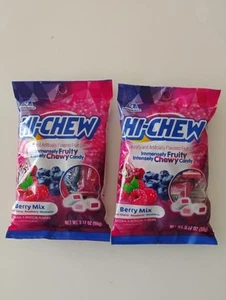 Hi-Chew Berry Mix, Black Cherry, Raspberry, Blueberry 2-3.17 Oz Bags BB 06/26 - Picture 1 of 3