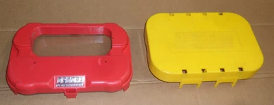 2 tapas de plástico para batería Optima 1 rojo y 1 amarillo Foto 1 de 4