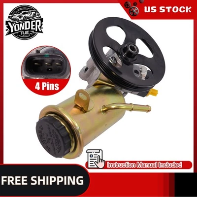 Power Steering Pump w/ Pulley & Reservoir For 00-06 Toyota Echo Scion xA xB 1.5L Foto 1 de 4