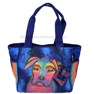 NUEVO Bolso de Hombro Laurel Burch Mediano - LB8571 WOOF Diseño para Perros - Imagen 1 de 11
