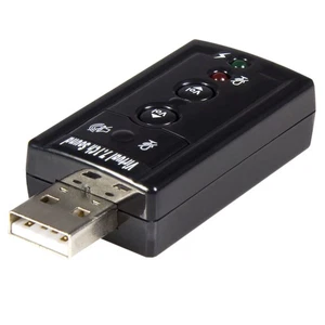 StarTech.com Virtual 7.1 USB Stereo Audio Adapter External Sound Card - Sound ca - Picture 1 of 4