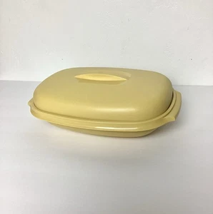 Tupperware Mikrowelle 1275-3 Gemüse Dampfgarer 3 Stück Ernte Gold Vintage - Bild 1 von 3