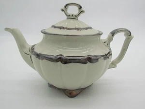 Antique71" CT Altwasser White & Iridescent Tea Pot Carafe Signed Stamped - Picture 1 of 11