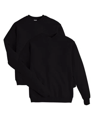 Hanes Sweatshirt 2-Pack Men's EcoSmart Crewneck Fleece Soft Classic Value S-5XL - Image 1 of 4