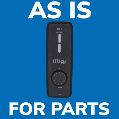  iRig Pro I/O Universal Audio and MIDI Interface UNTESTED As Is For Parts  - Image 1 of 4
