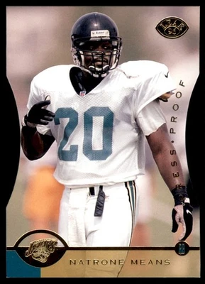 1996 Leaf Press Proofs #151 Natrone Means Jaguars - Image 1 of 2