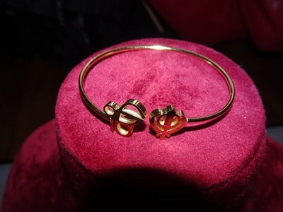 EK Onkar & Khanda Armband vergoldet verstellbar Punjabi Gurmukhi Sikh Khalsa - Bild 1 von 4