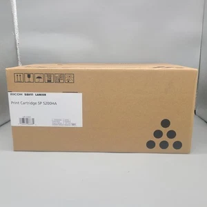 Ricoh 406683 SP 5200HA Black Toner Cartridge Genuine New OEM Sealed Boxed - Picture 1 of 5
