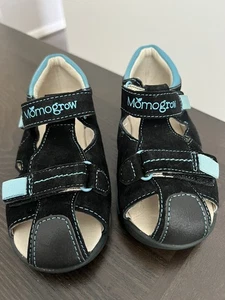 Kinder MOMOGROW 100 % Leder Sandalen marineblau/blau Größe 11 - Bild 1 von 5